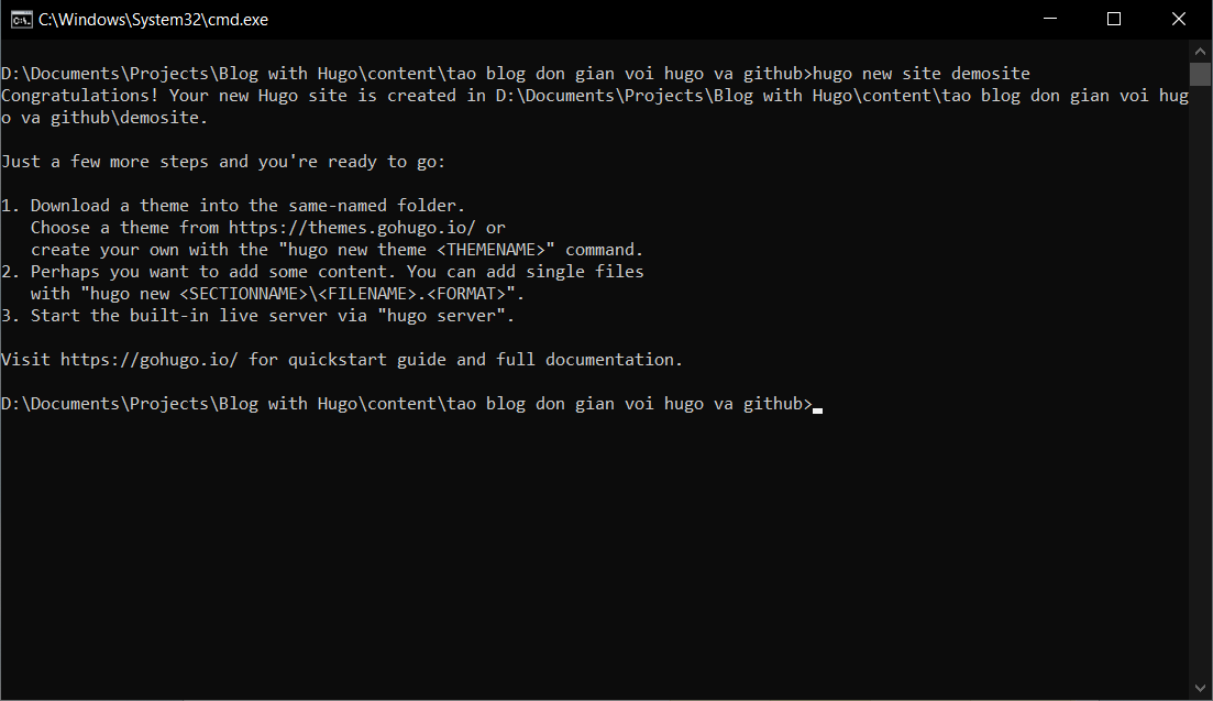 T\u1ea1o Blog \u0111\u01a1n gi\u1ea3n v\u1edbi Hugo v\u00e0 Github - Code C\u00f9ng Tui